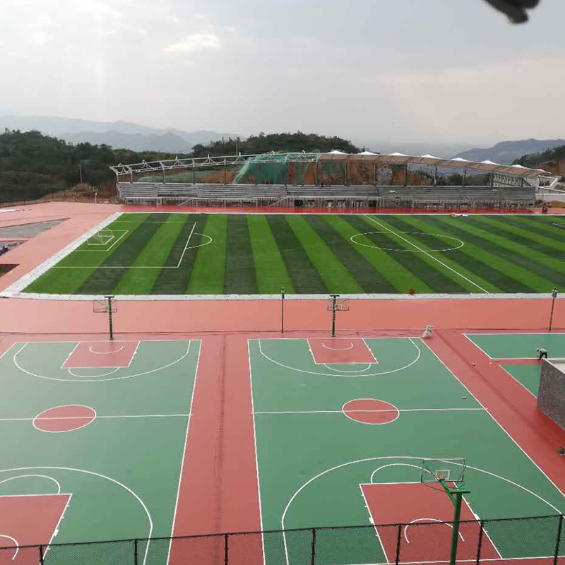 貴州省貴陽一中金塔學校全塑型自結紋+硅PU+人造草